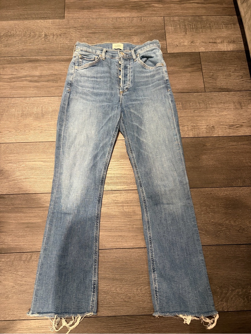 Citizens Of Humanity Isola Light Blue Bootcut Button-Fly Jeans